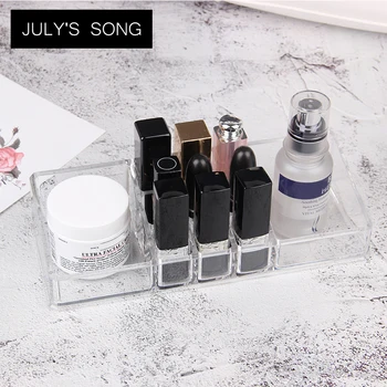 

JULY'S SONG 11 Lipstick Holder Display Stand Clear PS Make Up Organizer Cosmetic Organizer Makeup Storage Organizer Case