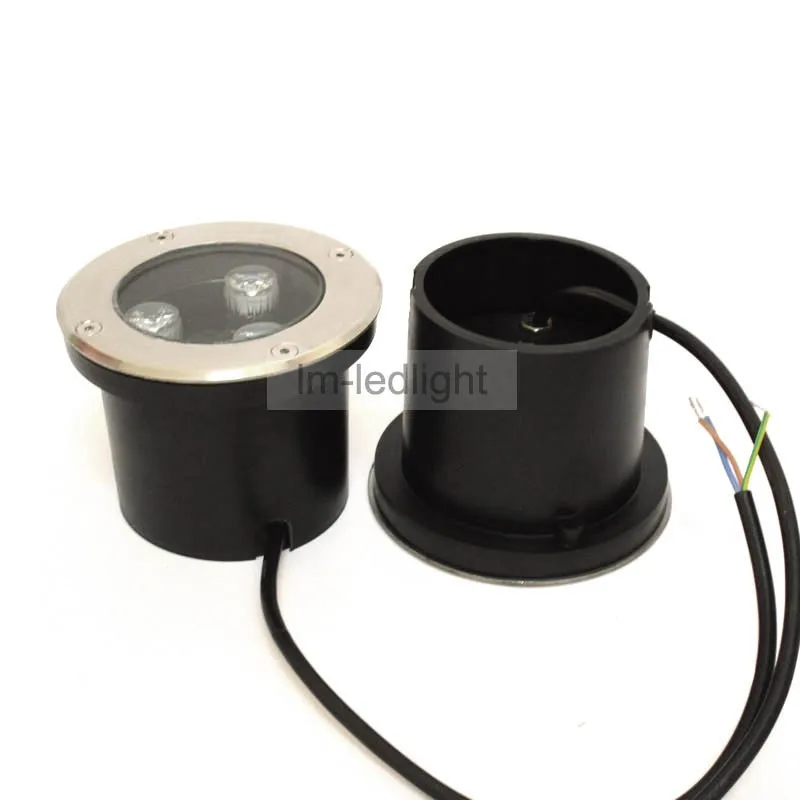 

3W recessed floor light 85-265V dia120mm undergound light Bridgelux warm / neture / pure white rgb pink led floor light 30pcs