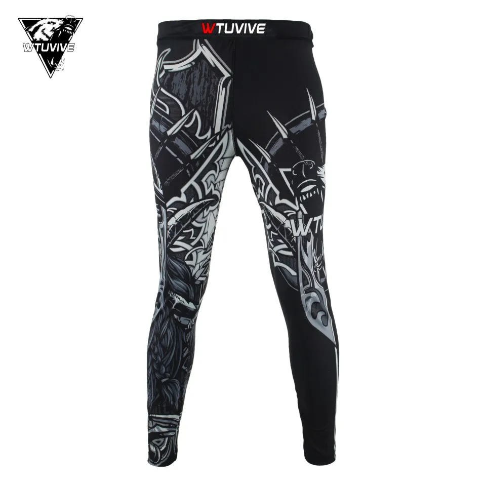 WTUVIVE анти износ фитнес татами обезьяной улей гладиаторы штаны MMA боксерские шорты