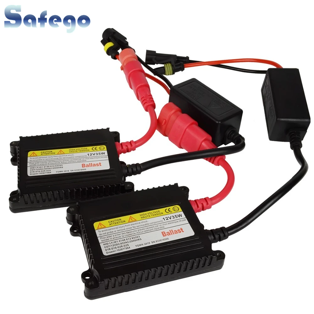 

2pcs Slim DC 35W 12V Xenon HID Ballast Hid Xenon Ballast D2S Ballast for HID Kit Xenon H7 H4 H1 Replacement Ballasts