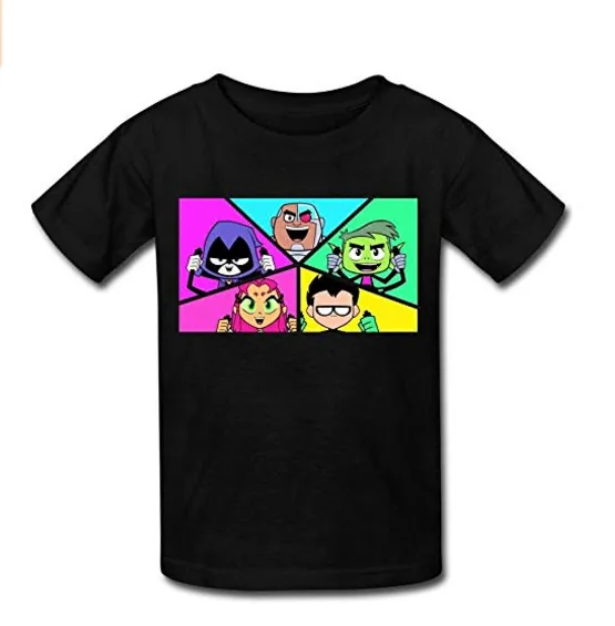 Geek Teen Titans Go Robin/Детские футболки для мальчиков и девочек новое черное мужское