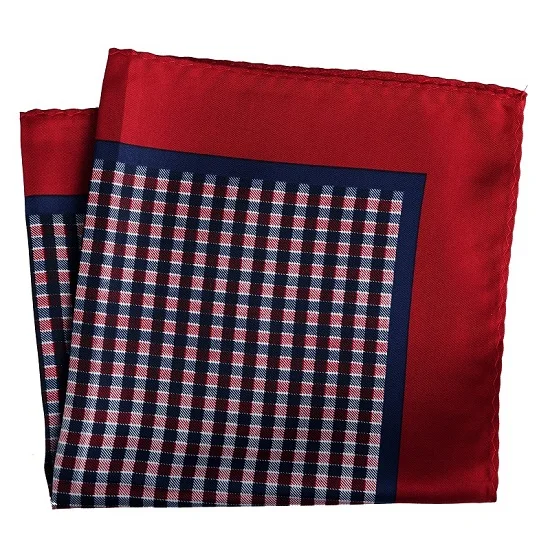 PH126 Pocket Square Портной Смит мужской платок цветочный якорь клетчатый горошек печатных носовой платок из полиэстера бизнес Карманный квадратный 33x33 CM - Цвет: PH126 Pocket Square