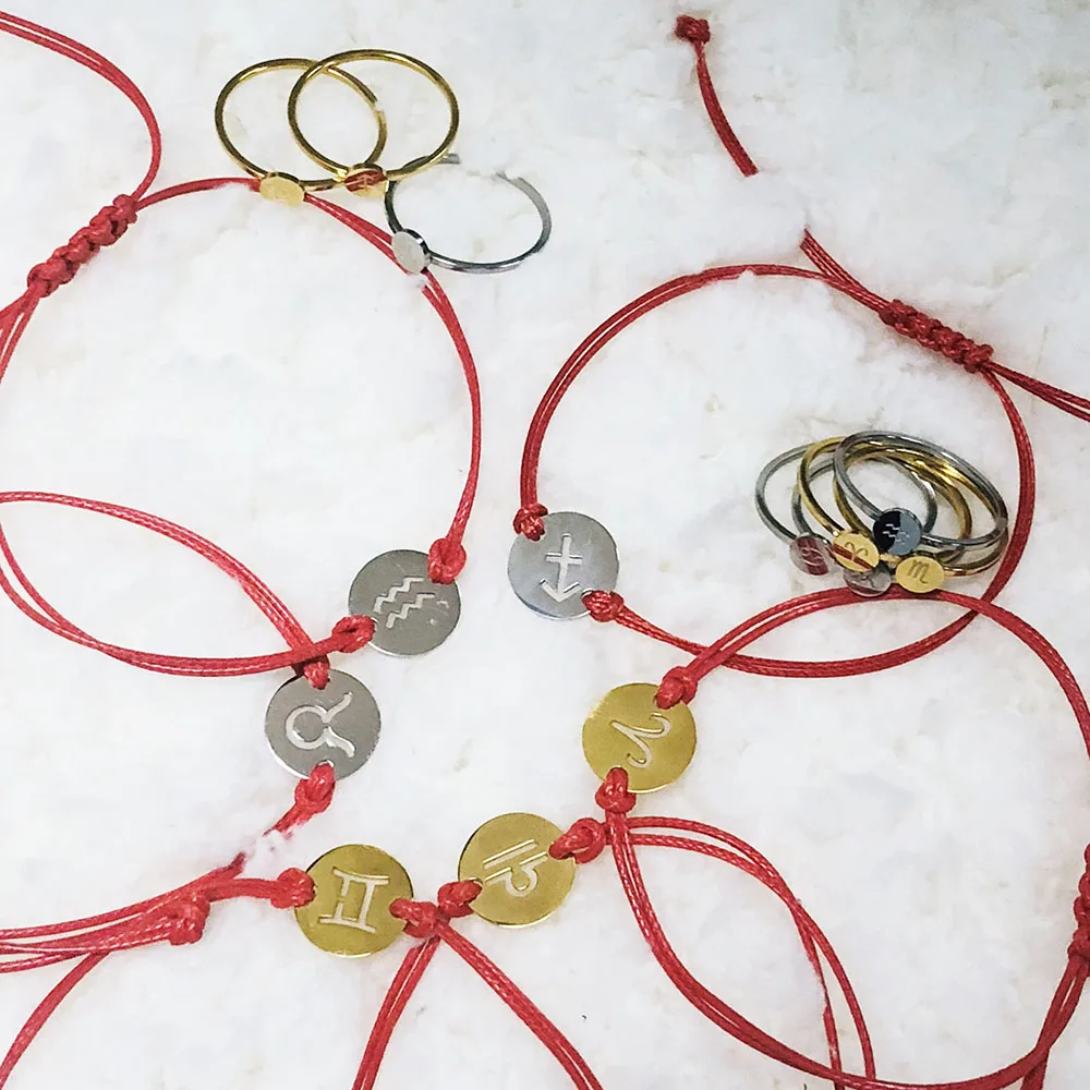 SHE WEIER браслет дружбы фенечки для женщин 12 созвездий braclet ручная цепочка braslet