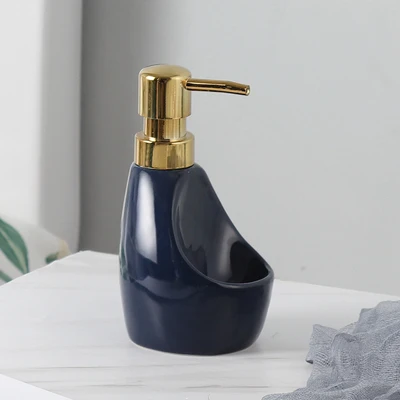 new 580ml Ceramic Multifunction Liquid Soap Dispenser for Kitchen Bathroom Home Decoration Bathroom Accessories - Цвет: B-S