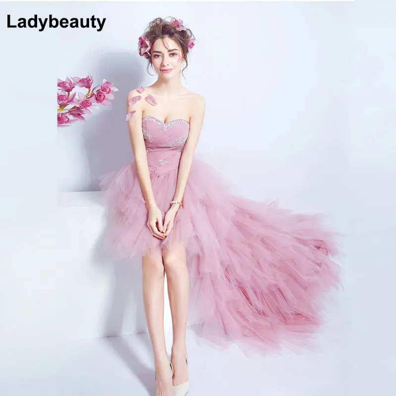 Женское вечернее платье Ladybeauty розовое невесты королевское принцессы для