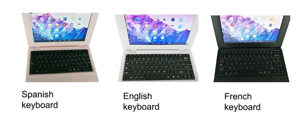 Netbook with different keyboard