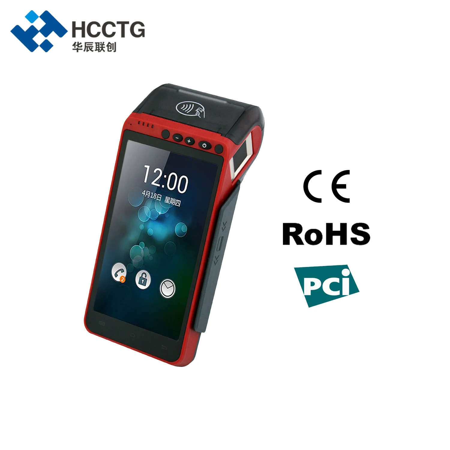 5.5 Inch 3G/4G/WIFI NFC Touch Screen Handheld Fingerprint Edc 