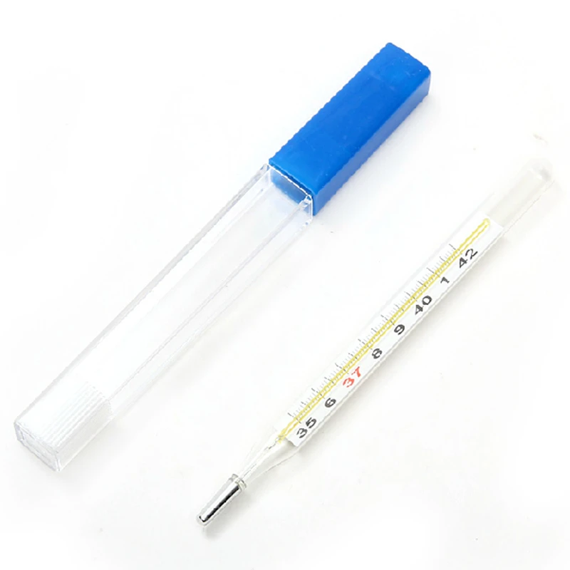Yuwell 2 шт медицинские Ртутные стеклянные термометры клиническое устройство измерения температуры забота о здоровье легко читать