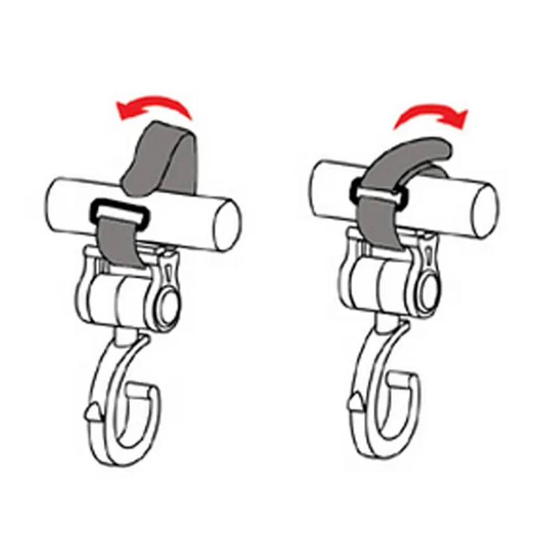 Детские коляски подвесная система хранения 2 шт./компл. крючки для прогулочных колясок детская коляска Поворот 360 крюк для корзины для Аксессуары для колясок крюк многофункциональный CSP-8