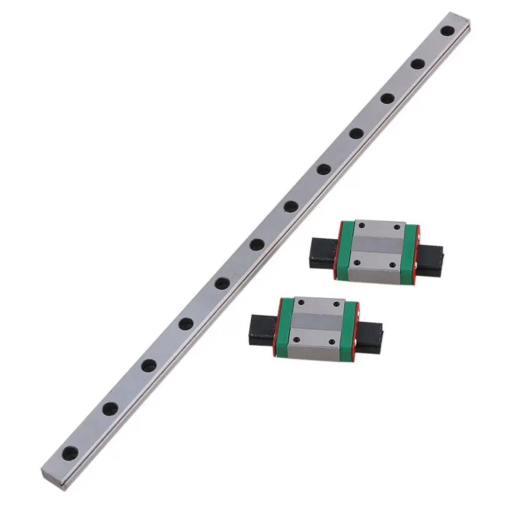 

MGN12 300mm Linear Sliding Guideway Rail with Bearing Steel Mini Rail Block Precision Measurement Set of 3