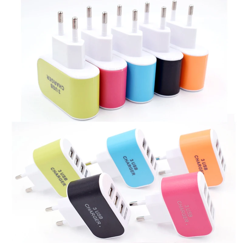 Настенное зарядное устройство с 3USB портами 5 В 3 1 А|Адаптеры для розеток| |