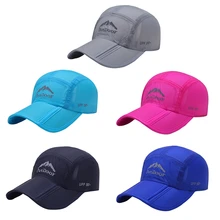Активный отдых складной Быстросохнущий бейсбольная кепка Беговая кепка регулируемая задняя крышка наружная спортивная одежда