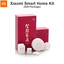 Xiaomi умный дом Комплект шлюз двери окна датчик тела датчик беспроводной переключатель умные Наборы устройств с подарком посылка