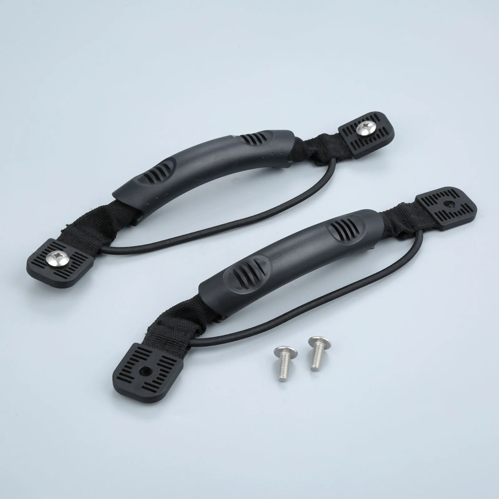 2 Pcs Boat Side Mount Nylon Carry Handles With Paddle Bungee Hardware