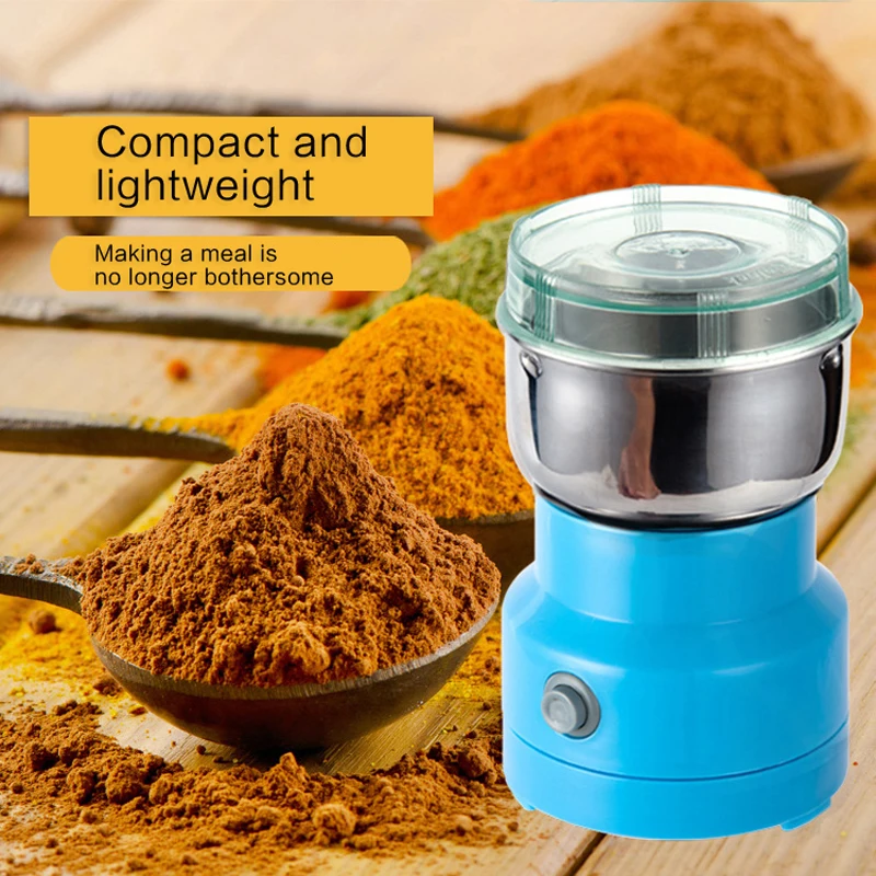 Mini Electric Food Chopper Processor Mixer Blender Pepper Salt Garlic Seasoning Grinder Extreme Speed Grinding Kitchen Tool