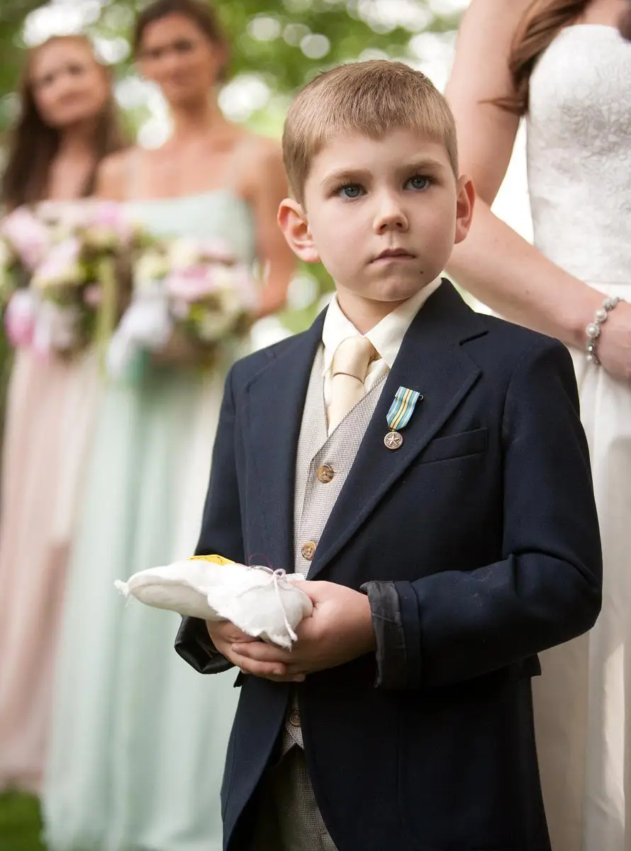 2019 new black boy suits one Button Boy Tuxedos Notched Lapel Children