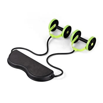

Abdominal Waist Slimming Trainer Exerciser Roller Core Double AB Wheel Fitness Equipment