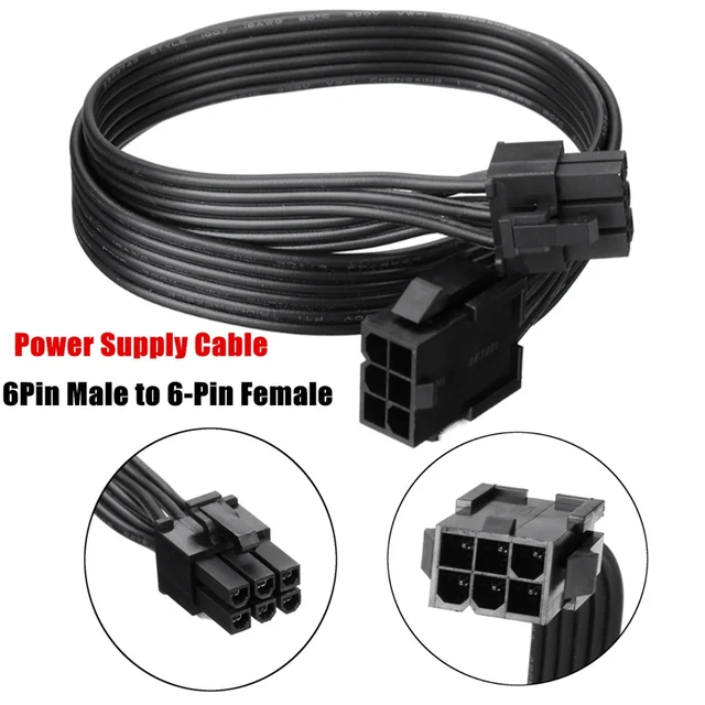 Best Value S SKYEE 6 Pin Male to 6 Pin Female 18AWG Graphic Card Computer Power Cable PCI-E GPU Video Card 50cm Extension Power Supply Cord Best Value S SKYEE 6 Pin Male to 6 Pin Female 18AWG Graphic Card Computer Power Cable PCI-E GPU Video Card 50cm Extension Power Supply Cord