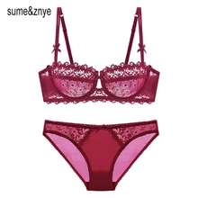 Новинка года, летнее нижнее белье, женское нижнее белье, бюстгальтер для девочек, нижнее белье с вышивкой, большой размер, пикантный прозрачный кружевной бюстгальтер и трусики