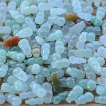 50 шт ювелирные изделия и натуральных материалов ледяная Бирма ЖАДЕИТ Тыква нефрита свободная Кожа diy бусины DIY аксессуары маленькие бусины