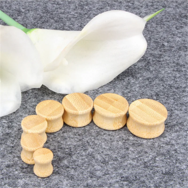 Hot Sale bamboo Ear Plugs Tunnels Flesh Expansions Piercing Ear Plugs