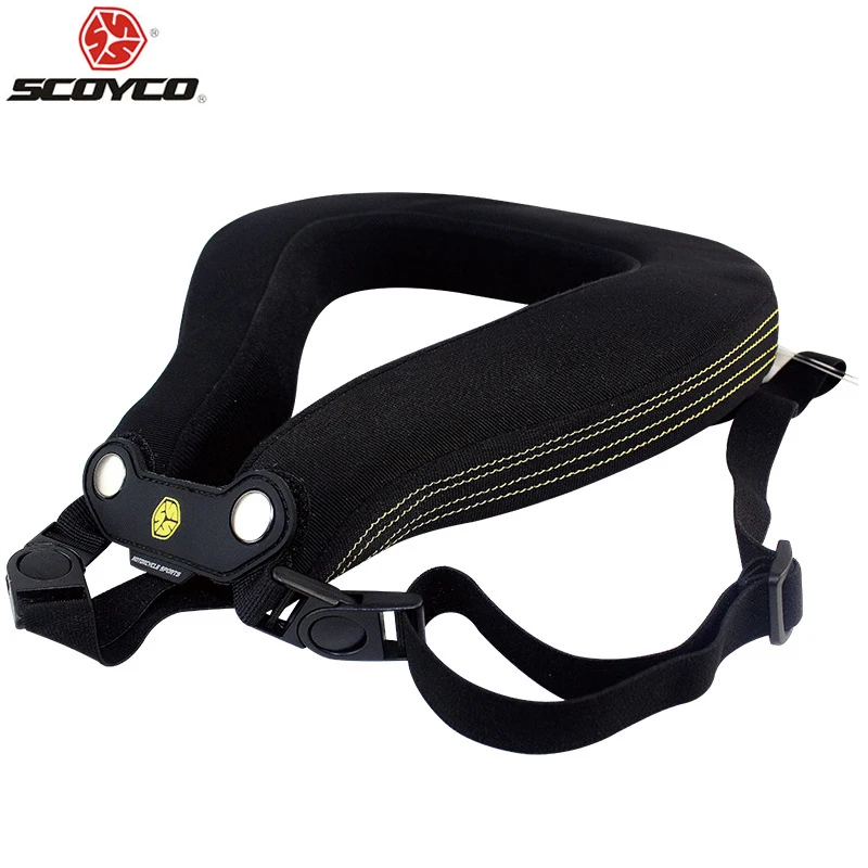 

SCOYCO N02B Motorcycle Neck Protector High Quality Sports Gear Long-Distance Racing Protective Brace Motocross helmet guards