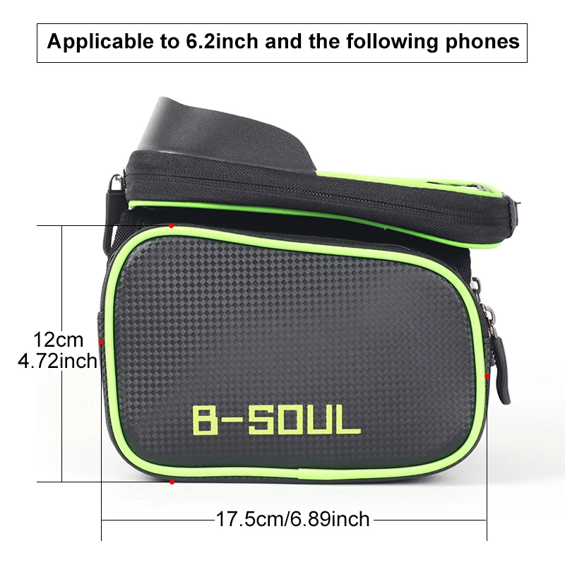 Flash Deal B-SOUL Bicycle Front Touch Screen Phone Bag On The Frame Mountain Bike Top Tube Bag Cycle Panniers Bag For Bicycle Accessories 4 Flash Deal B-SOUL Bicycle Front Touch Screen Phone Bag On The Frame Mountain Bike Top Tube Bag Cycle Panniers Bag For Bicycle Accessories 4