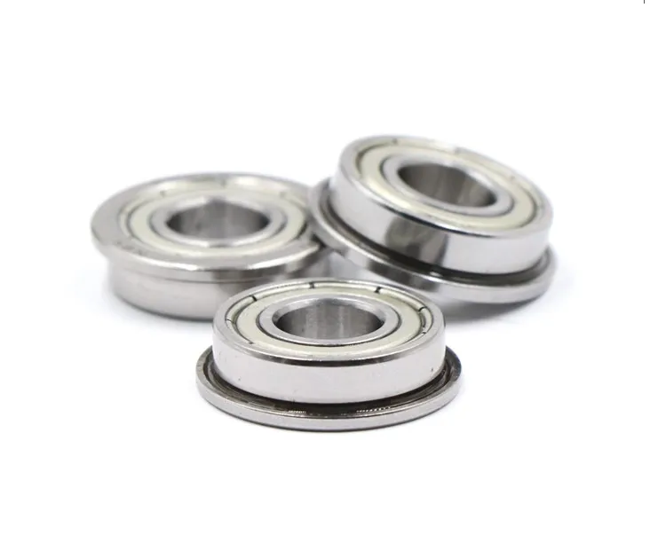 

100pcs F606ZZ Flanged deep groove ball bearing F606 F606-2Z miniature shielded flange ball bearings 6*17*6 mm