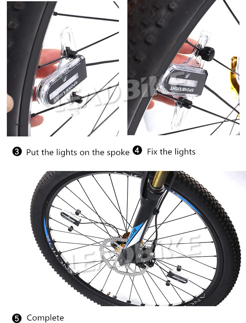 Best Leadbike Bicycle Spoke Light 30 Patterns Colorful Safety Wheel Light Lamp Movement and Light Sensor Night Riding Accessories 11 Best Leadbike Bicycle Spoke Light 30 Patterns Colorful Safety Wheel Light Lamp Movement and Light Sensor Night Riding Accessories 11