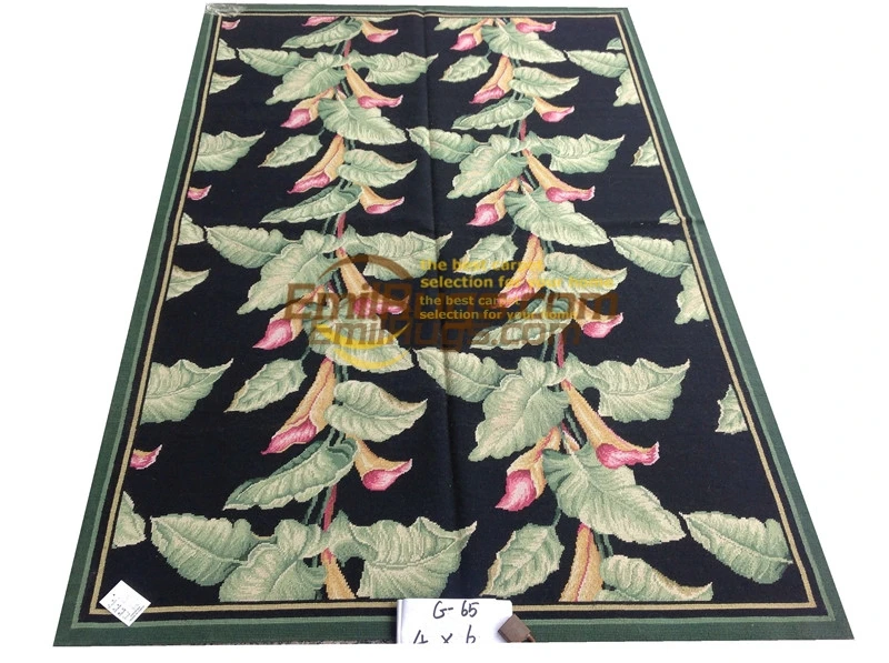 

Handmade French Auburn Pine Foot 100% Wool Carpet New Listing Classic Knitting Wool Knitting Carpets