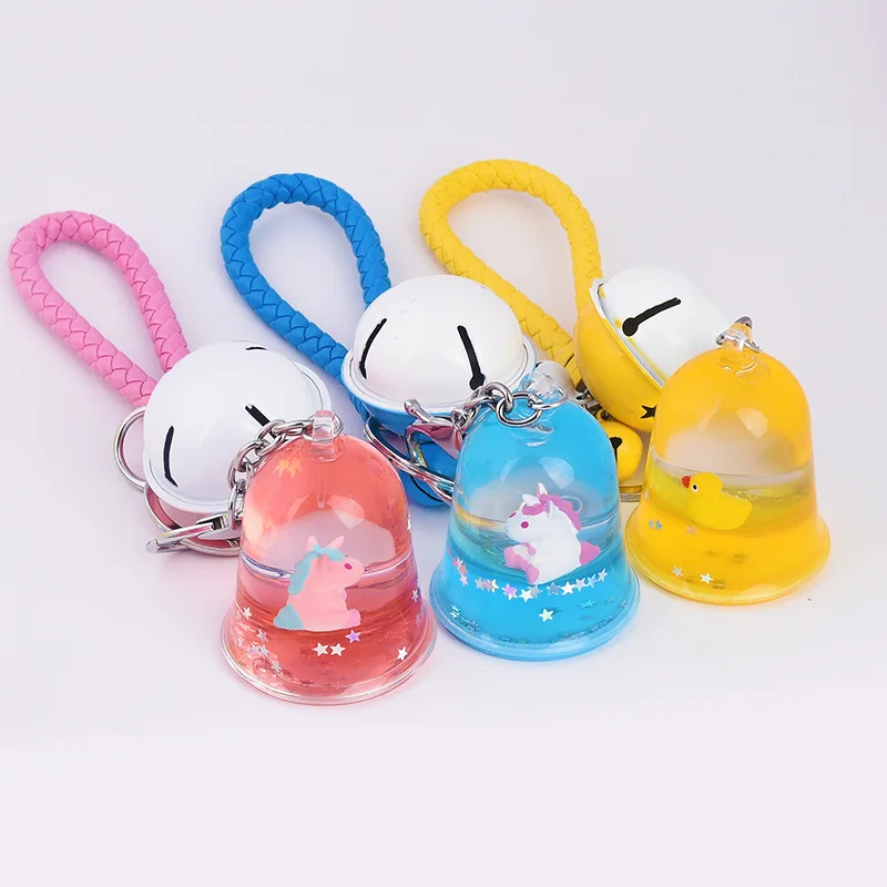 

2019 Heart Powder Moving Liquid Key Ring fantasy keychain Glitter Quicksand Star Keychain Car Key Pendant Creative Birthday Gift