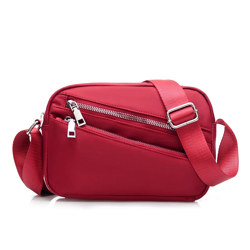 Женская сумка, женская сумка на плечо, Женская водонепроницаемая нейлоновая сумка-мессенджер, женские сумки через плечо, сумка-тоут, Bolsa Feminina - Цвет: Красный
