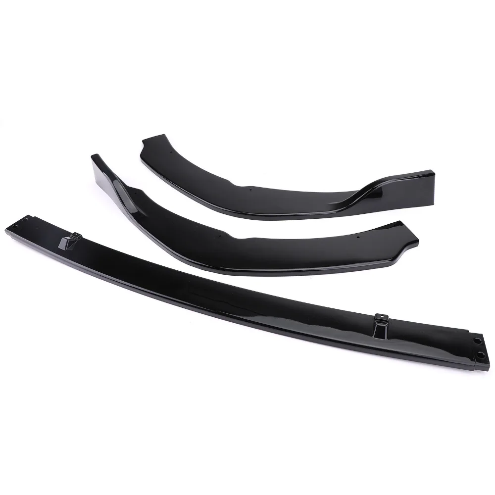 Areyourshop автомобиля Черный ABS передний бампер губы Накладка для Toyota Camry SE/XSE 3 шт. Авто интимные аксессуары Чехлы мангала
