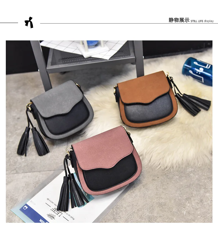 Для женщин PU нубук кисточкой Кошельки для монет Дамская винтажная Crossbody телефон Сумки сумки Carteira Bolso feminina для девочек