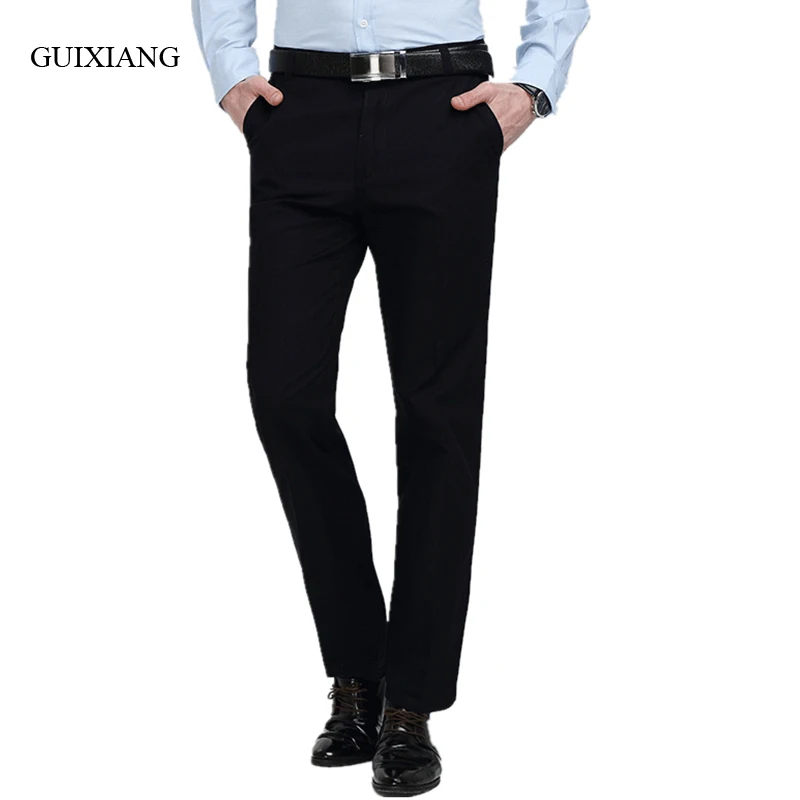 

2017 spring men's casual fashion trousers, men 100% cotton business pants groom's wedding pants size 29-38 Free shipping