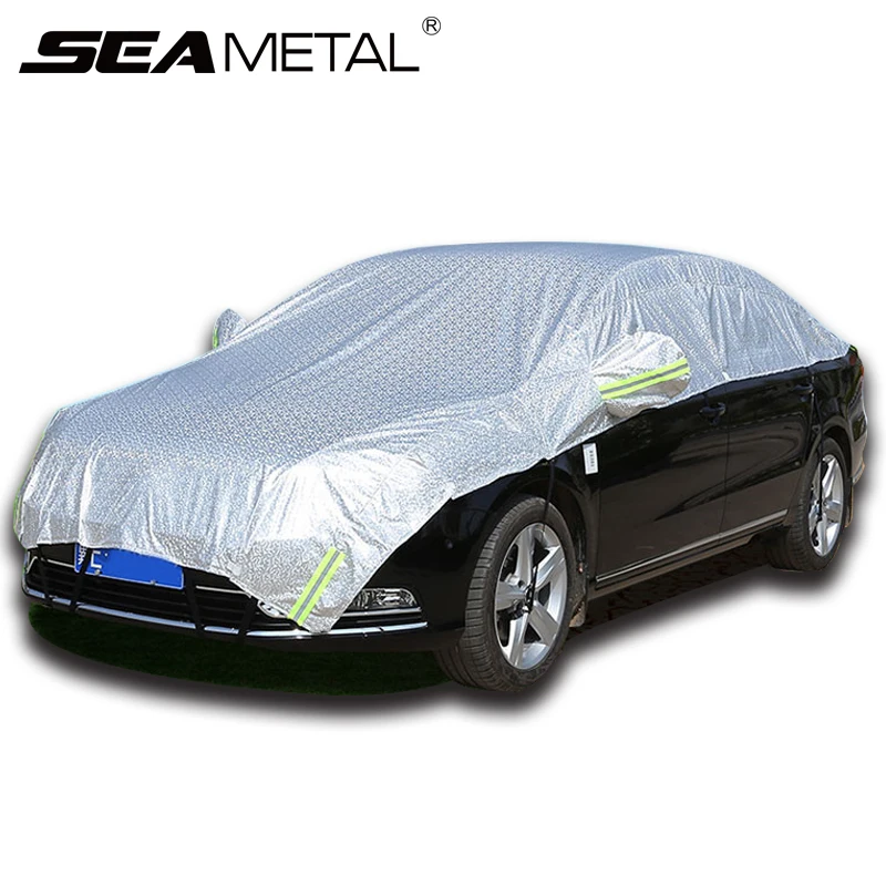 Car Covers Waterproof SUV Auto Sun Proof Shade Reflective Strip Outdoor