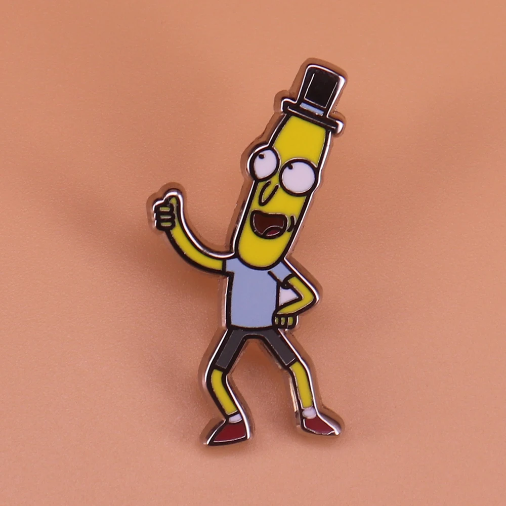 Mr Poopy Acungan Jempol Enamel Pin Cute Kartun Bros Penggemar Hadiah Lucu Seni Perhiasan Wanita Kemeja Jaket Lencana Pin Lencana Aliexpress