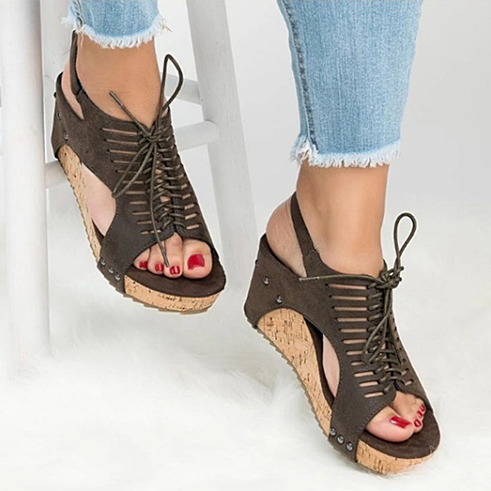 Platform Sandals Wedges Shoes For Women Heels Sandalias Mujer Summer Shoes Clog Womens Espadrilles Gladiator Women Sandals 2019