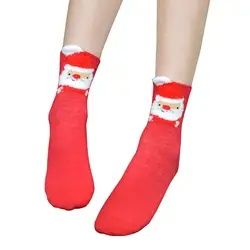 Новый 1 пара осень-зима теплые Для женщин носки 3D носки рождественские носки для Женские Смешные носки Calcetines Meias 30 # AU28