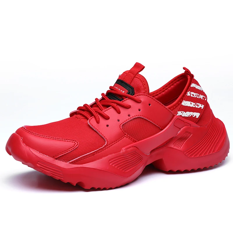 Новые дышащие удобные сетчатая Мужская обувь повседневные легкая ходьба мужские кроссовки модные на шнуровке обувь плюс размер 39-48