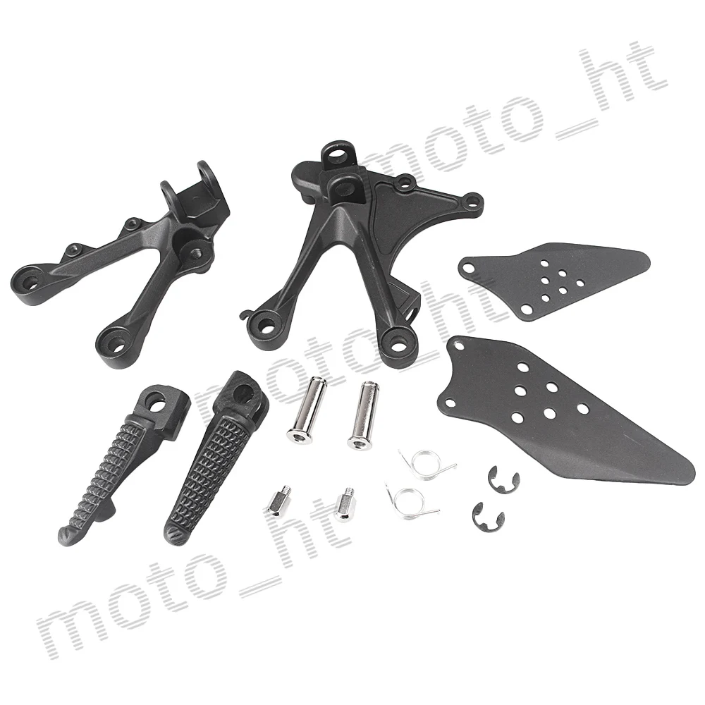 

Aluminum Alloy Rider's Front Foot Pegs Footrest Brackets for Kawasaki Ninja ZX-6R 2005 2006 2007 2008 Black