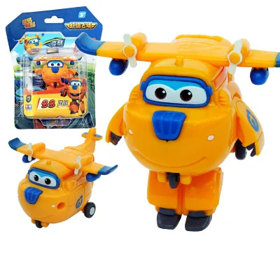 13styles Newest 7cm Super Wings toys Mini Planes Transformation Robot Action Fig
