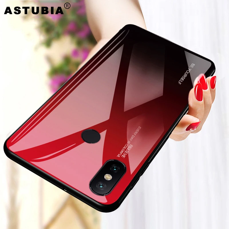 

Phone Case For Xiao Mi Red Mi Note 6 Pro Case Original Gradient Glass Cover For Xiao Mi Red Mi 6A Note 4 4X 5 6 Pro Plus Case