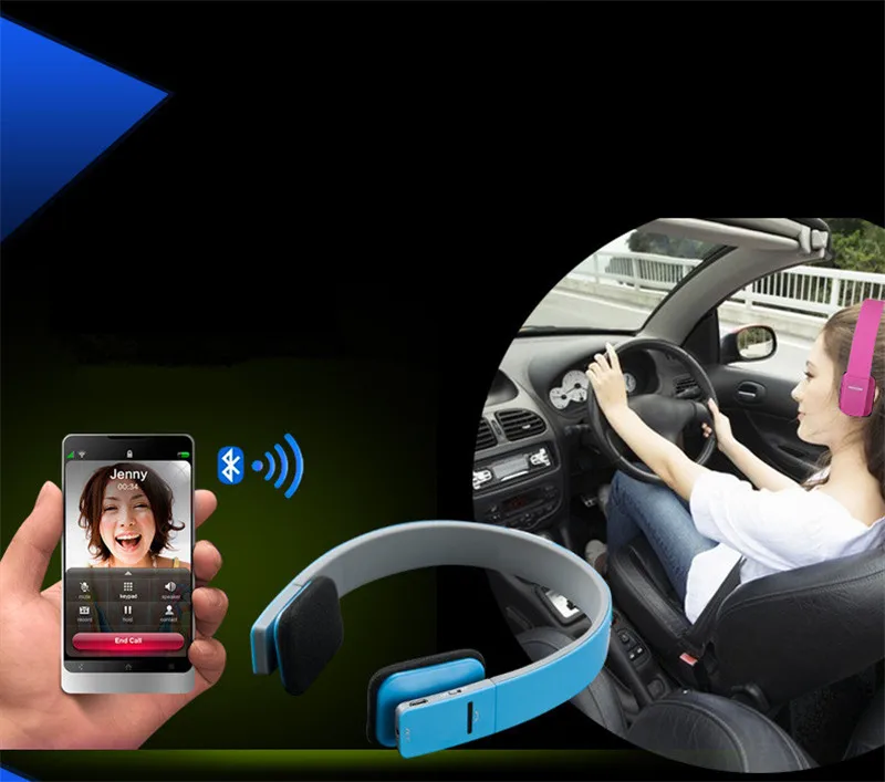Wireless Bluetooth V4.1+EDR Headset headphone Support Handsfree with Intelligent Voice Navigation for phone Tablet PE23 (24)