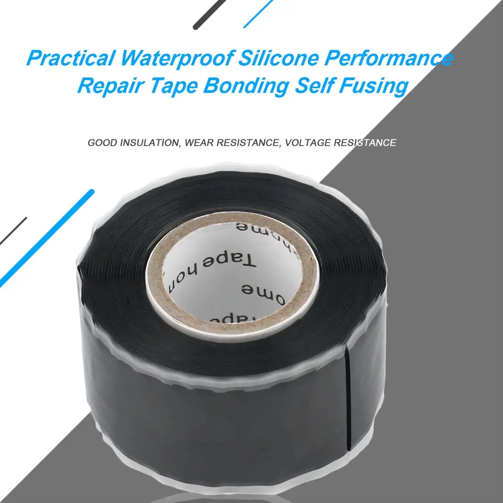 

Practical Waterproof Silicone Performance Repair Tape Bonding Self Fusing @8 JD9 WWO66