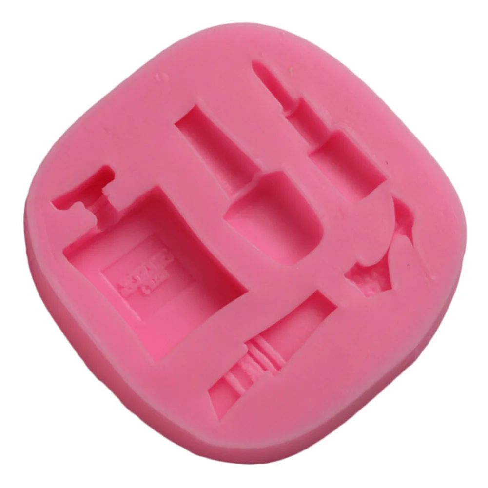 

Cosmetics Lipstick Perfume Bottle High-heeled Shoes 3D Silicone Cooking Tool Chocolate Cake Fondant Mold Cake Decoration