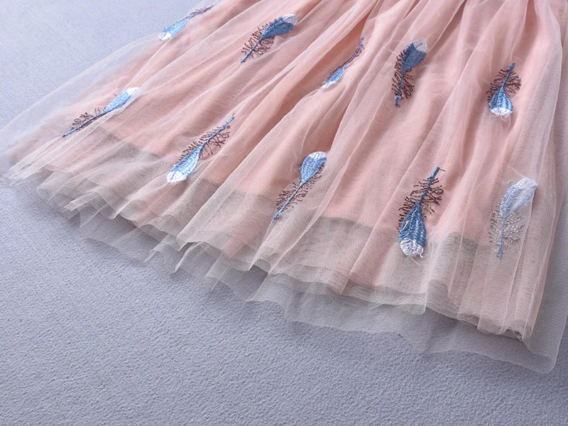 Юбки для девочек Лето г. Новая детская модная юбка средней длины корейская детская трикотажная юбка От 2 до 9 лет
