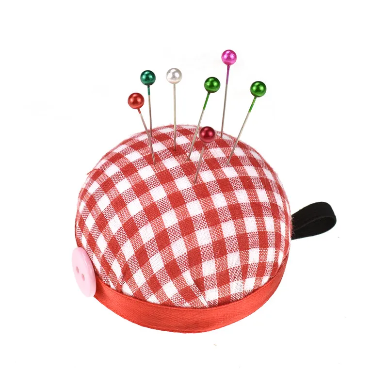 New Pin Cushion Soft Fabric Pin Cushion with 100 pcs Round Pins