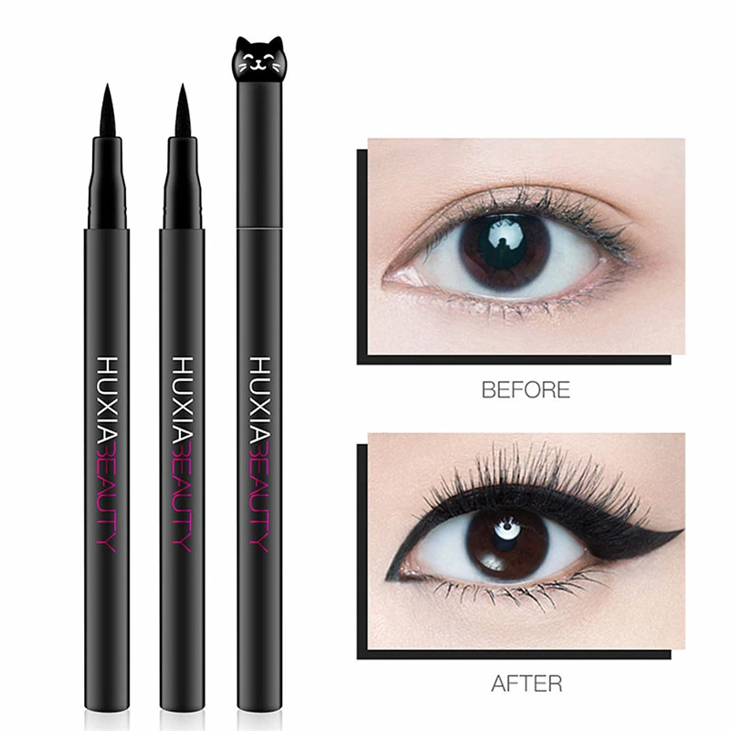 1pcs Waterproof Black Eyeliner Pen Cat Style Liquid Eye Liner Professional Eye Makeup Pencil Long Lasting Costmetic Beauty Tool Eyeliner Aliexpress
