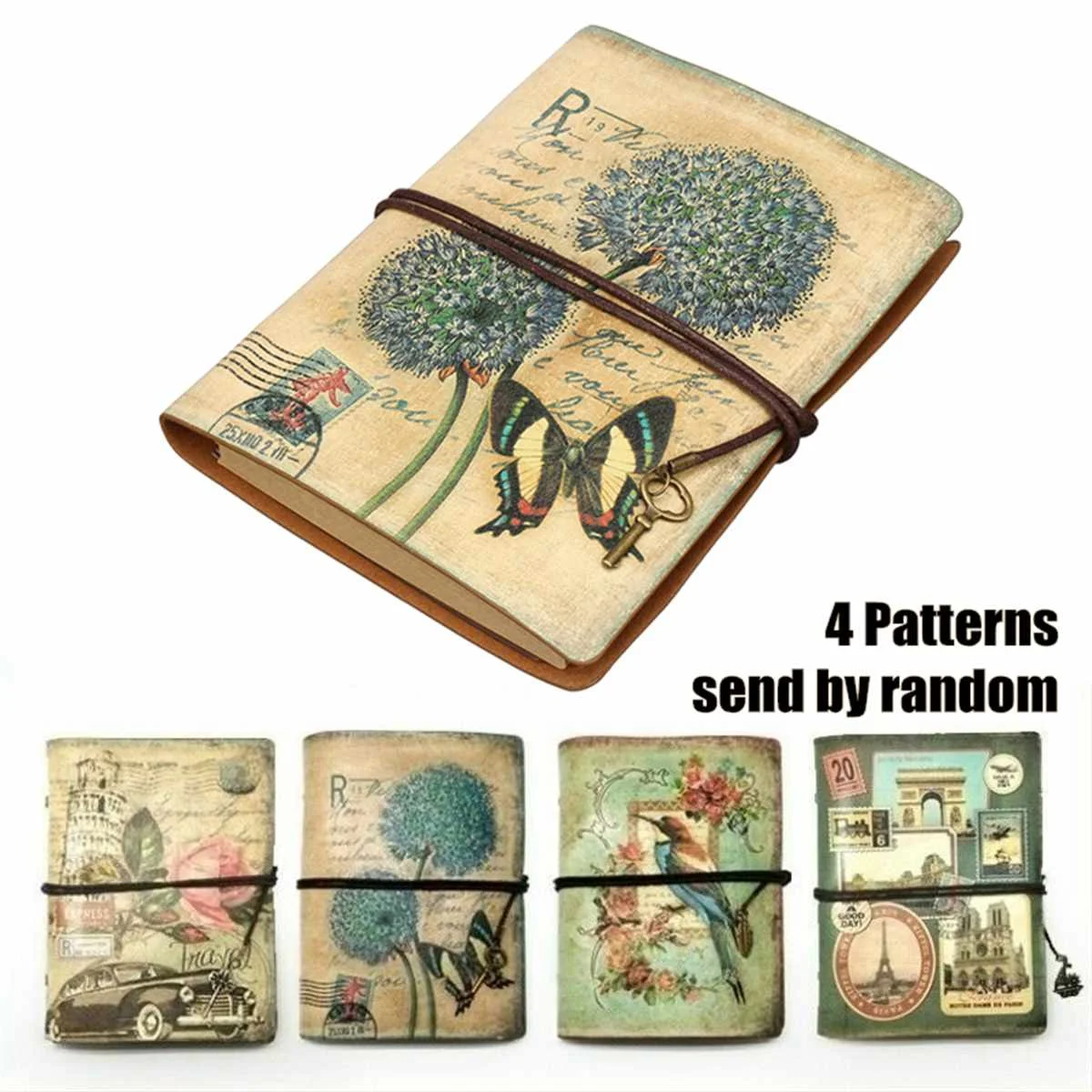 

Creativ Stationery Vintage Leather Notebook Diary Planner Journal Sketchbook Notepad Soft Kraft Paper Loose-leaf Notebooks Gift